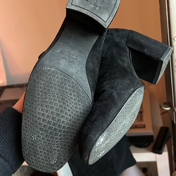 Stuart Weitzman Halftime Stretch-crepe Black Suede Over-the-knee Boot - Picture 5 of 7